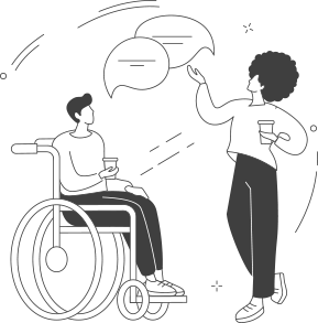 365With와 소통하는 장애인 이미지